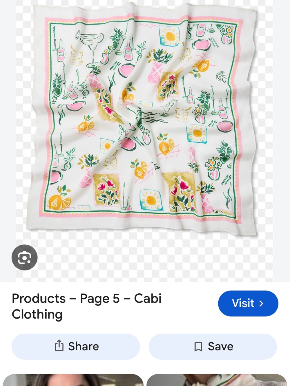 Cabi Frolic Scarf - Rayon Fabric
